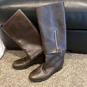 Brown Chanel Calf boots